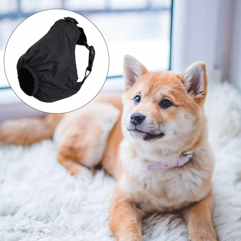 POPETPOP Berretto calmante per cane mascherina occhi animali compagnia ansia ombreggiatura fascia toelettatura anti morso