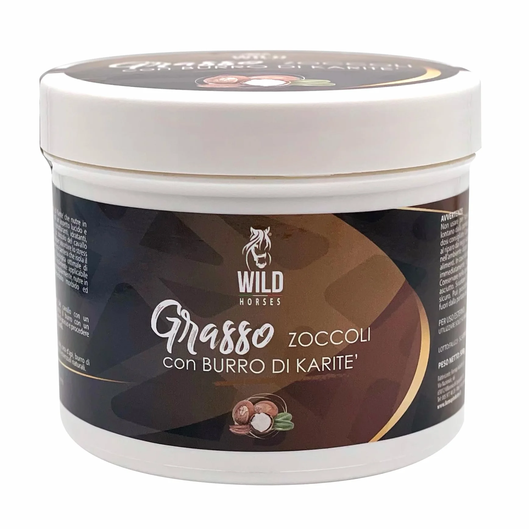 Wild Horses Grasso per Zoccoli al Burro di Karitè 500g Made in Italy
