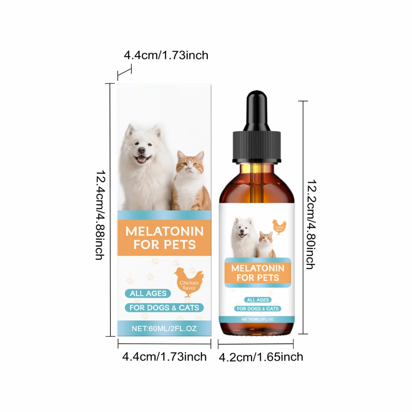 Calmante Per Gatti 60 Ml Sedativo Per Animali Domestici Integratore Rilassante Liquido