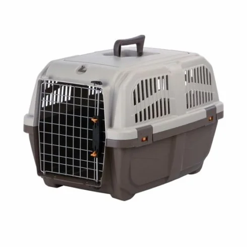 TRASPORTINO PER CANE GATTO SKUDO IATA DA VIAGGIO TRASPORTO AUTO OMOLOGATO 55x36x35(h) cm