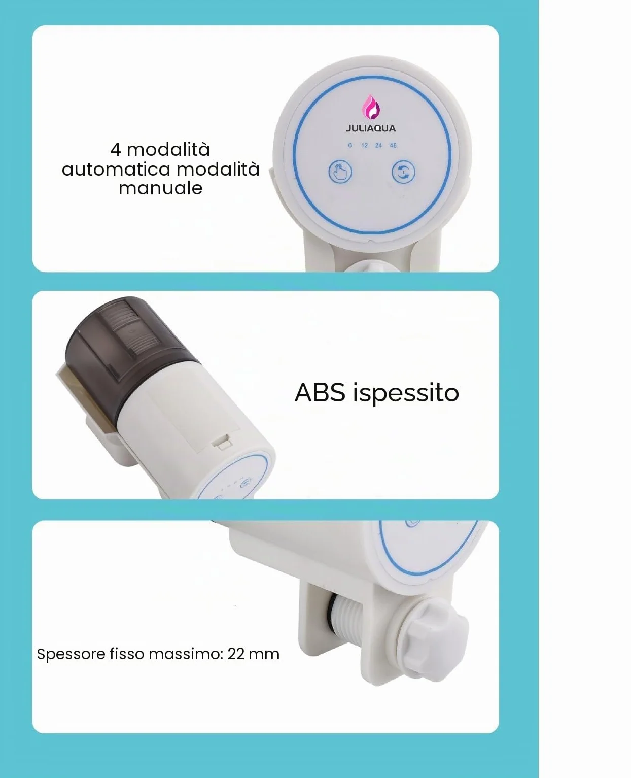Distributore automatico di cibo per acquario, erogatore di cibo, mangiatoia automatica, erogatore di cibo per terrario. (4 modalità e manuale)