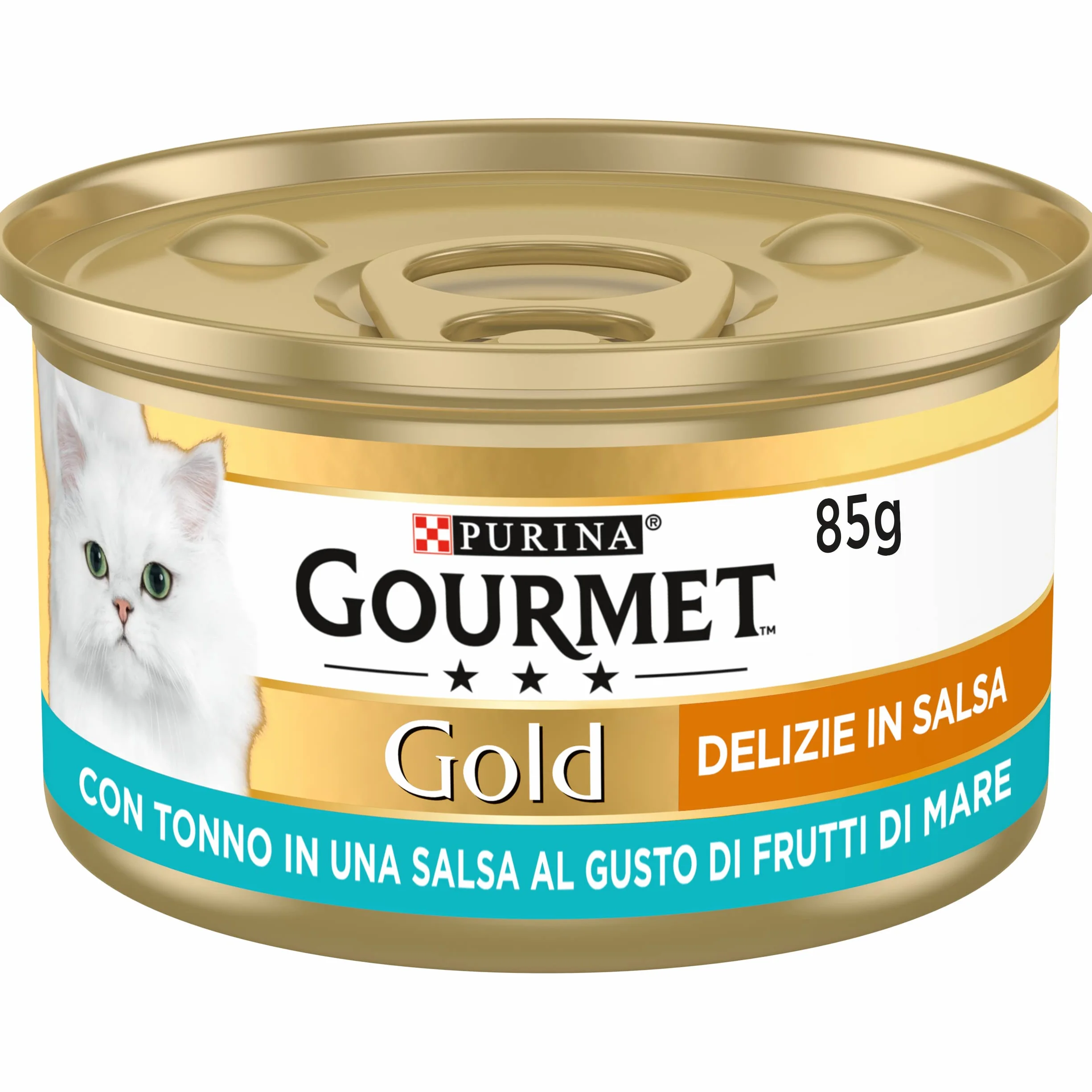 GOURMET Gold Delizie in Salsa Cibo Umido per Gatti Adulti Filettini con Tonno 24 Lattine da 85g