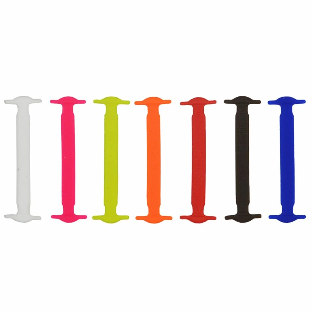 Lacci Elastici per Calzature 16 Pezzi Blu, Fibbie Fissaggio Senza Cravatta