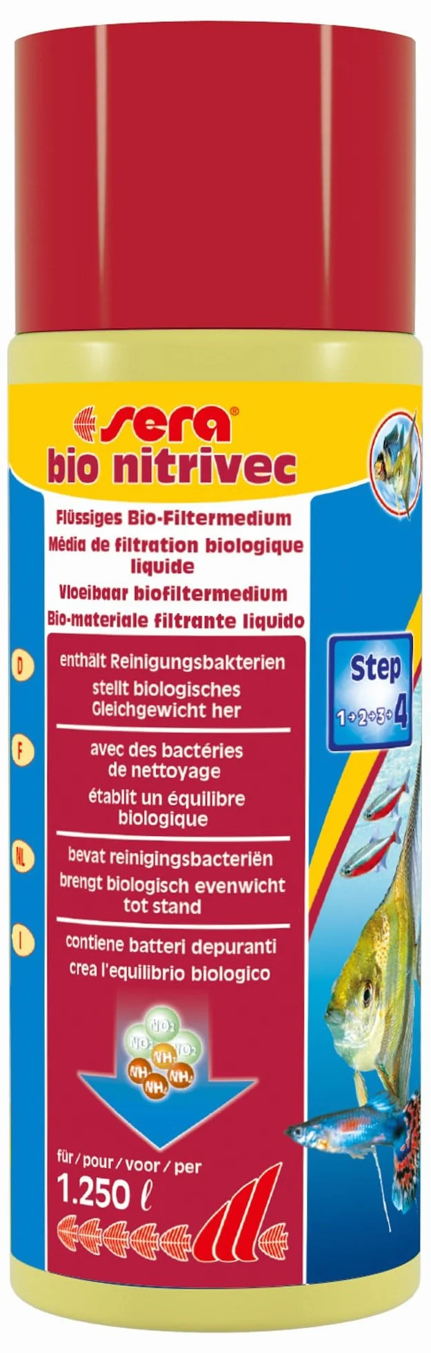 sera bio nitrivec 500 ml | biocondizionatore acquari | materiale filtrante liquido | elimina le sostanze nocive