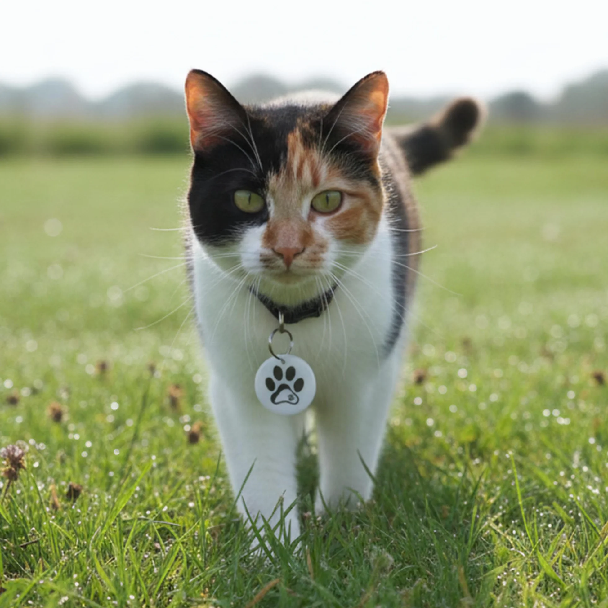 Compatibile con il collare RFID Sureflap Surefeed Microchip - Set di 2 medaglioni di ricambio impermeabili per animali domestici - Senza microchip (Bianco)