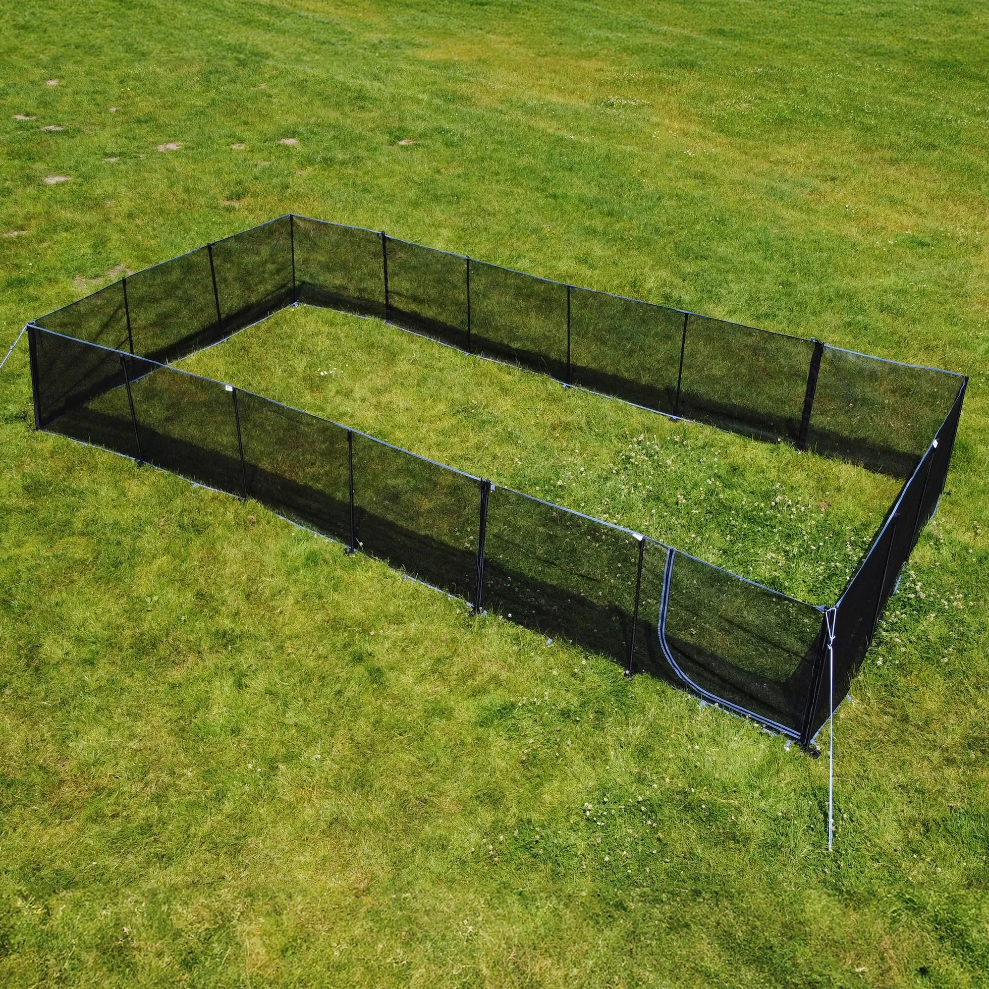 your GEAR Larino 400 Recinto mobile per cani da 4 m di larghezza per campeggio e giardino, estensibile all'infinito
