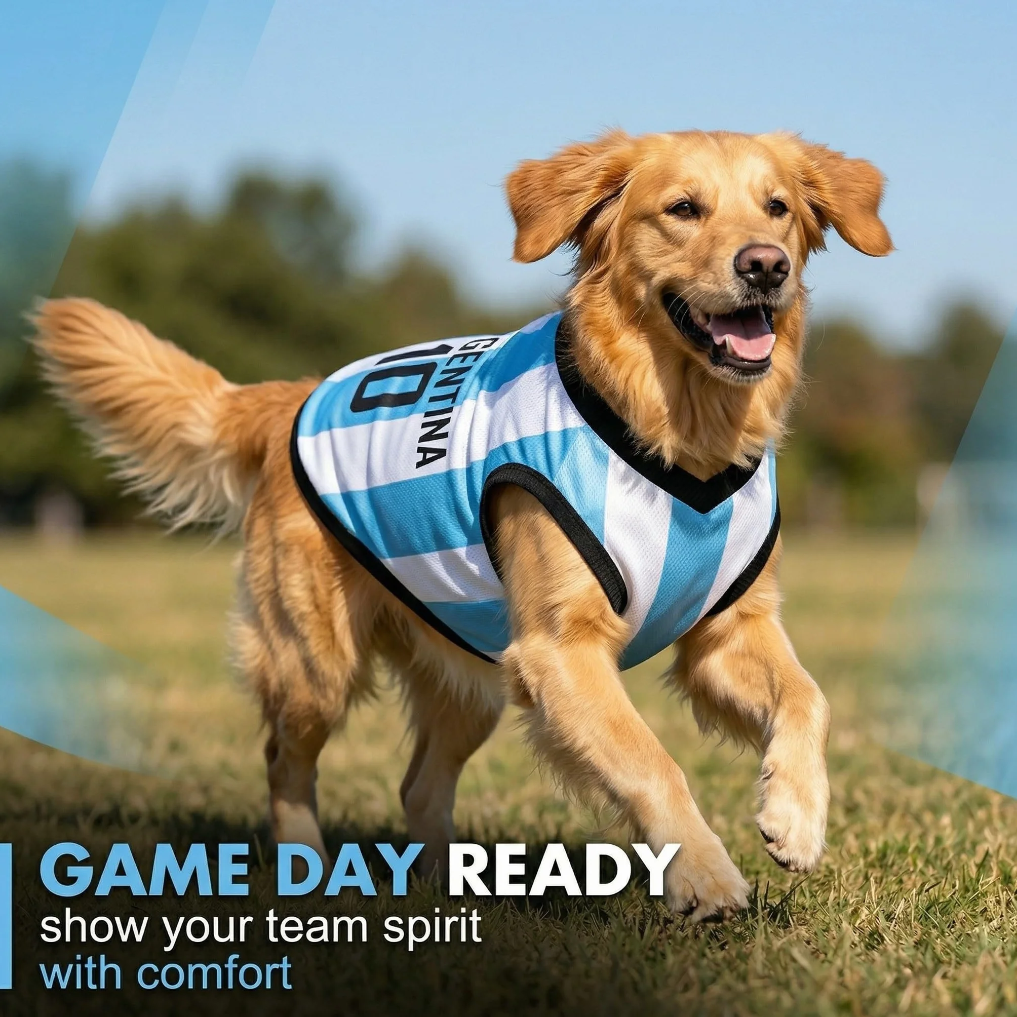 Maglia Cane Canotta Per Cani Bianco Blu L Tifosi