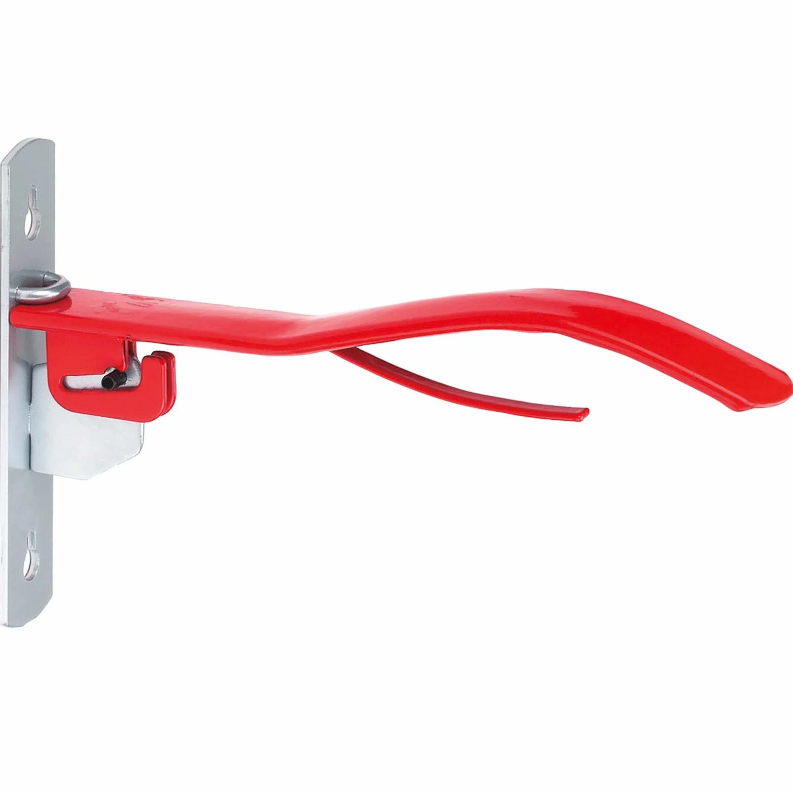 Kerbl Portasella, Supporto per la Sella, Rosso, Metallo Verniciato, 38cm, Cavaliere, Cavallerizza, per Montaggio a Parete, Pieghevole
