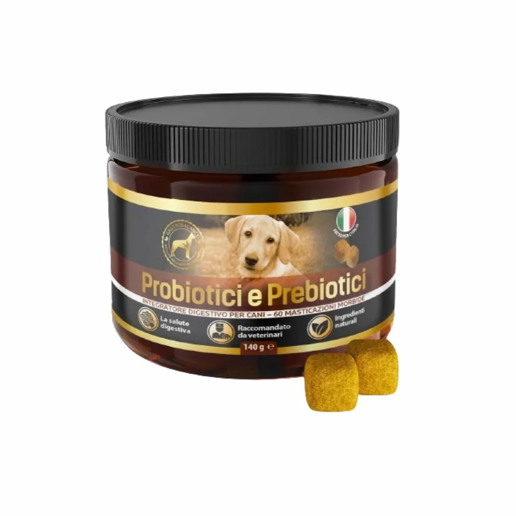 cani probiotici – 60 bocconcini masticabili naturali prebiotici e probiotici per cane - Sapore di Pollo