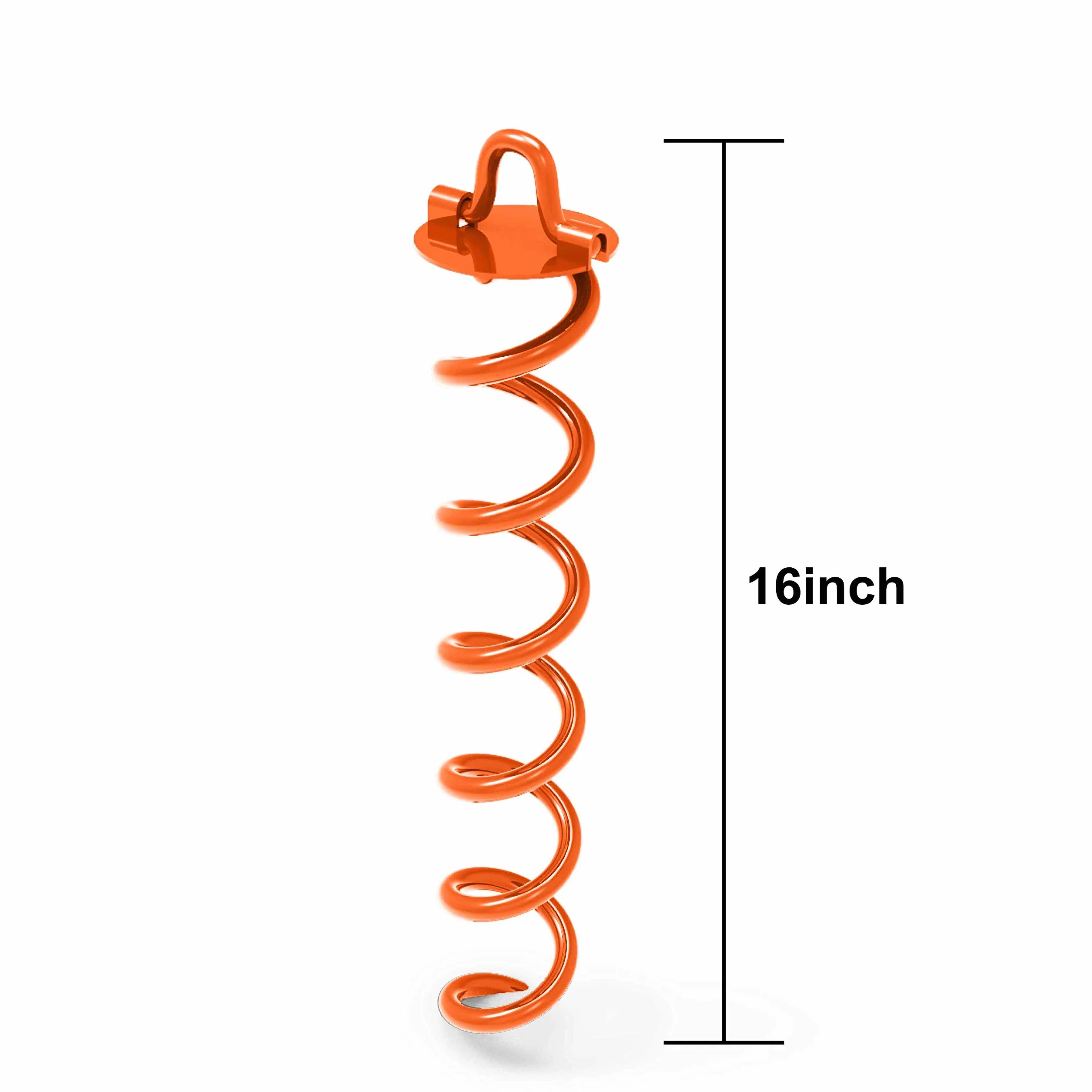 ABCCANOPY Ancoraggio a spirale con laccio per cani, picchetti di ancoraggio per trampolino per altalene di ancoraggio, porta da basket portatile, gazebo, tenda, legami bonus per legare il cane, 4