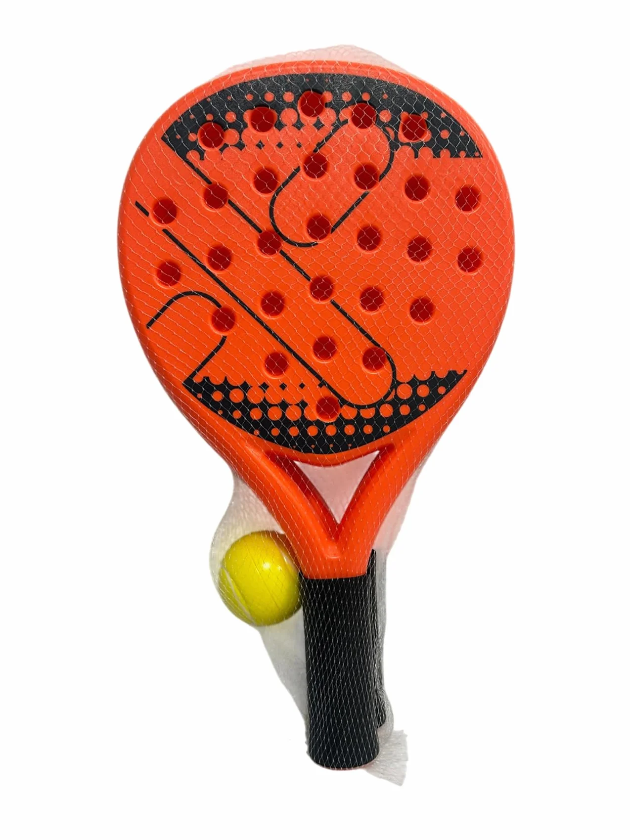 Racchette da Padel Set 2 Racchette in Plastica 41 cm con Pallina Beach Tennis Spiaggia Piscina