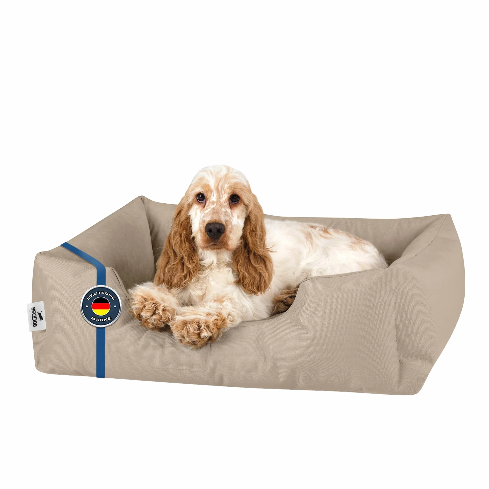 BedDog Zara, Cuscino per Cani M, Cuccia da Interno, Tessuto Alicante e Cordura, Lettino Morbido e ResistenteTaglia Grande