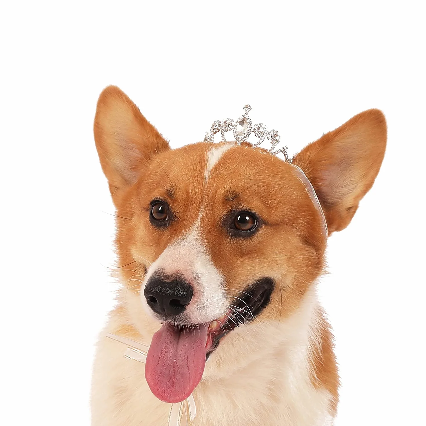 Lovelyshop - Tiara per cani e gatti, con cristalli e strass, accessorio per capelli