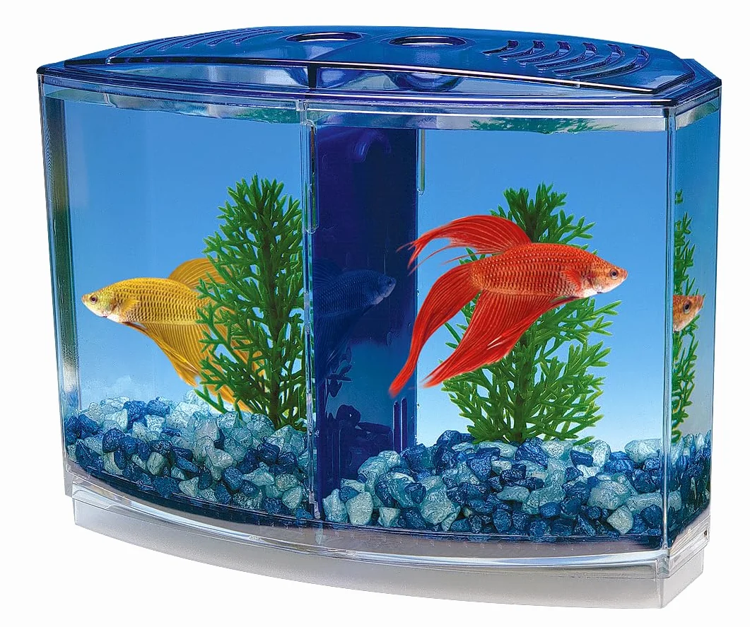 Penn-Plax Twin Beta Bow-Front Kit per Acquario