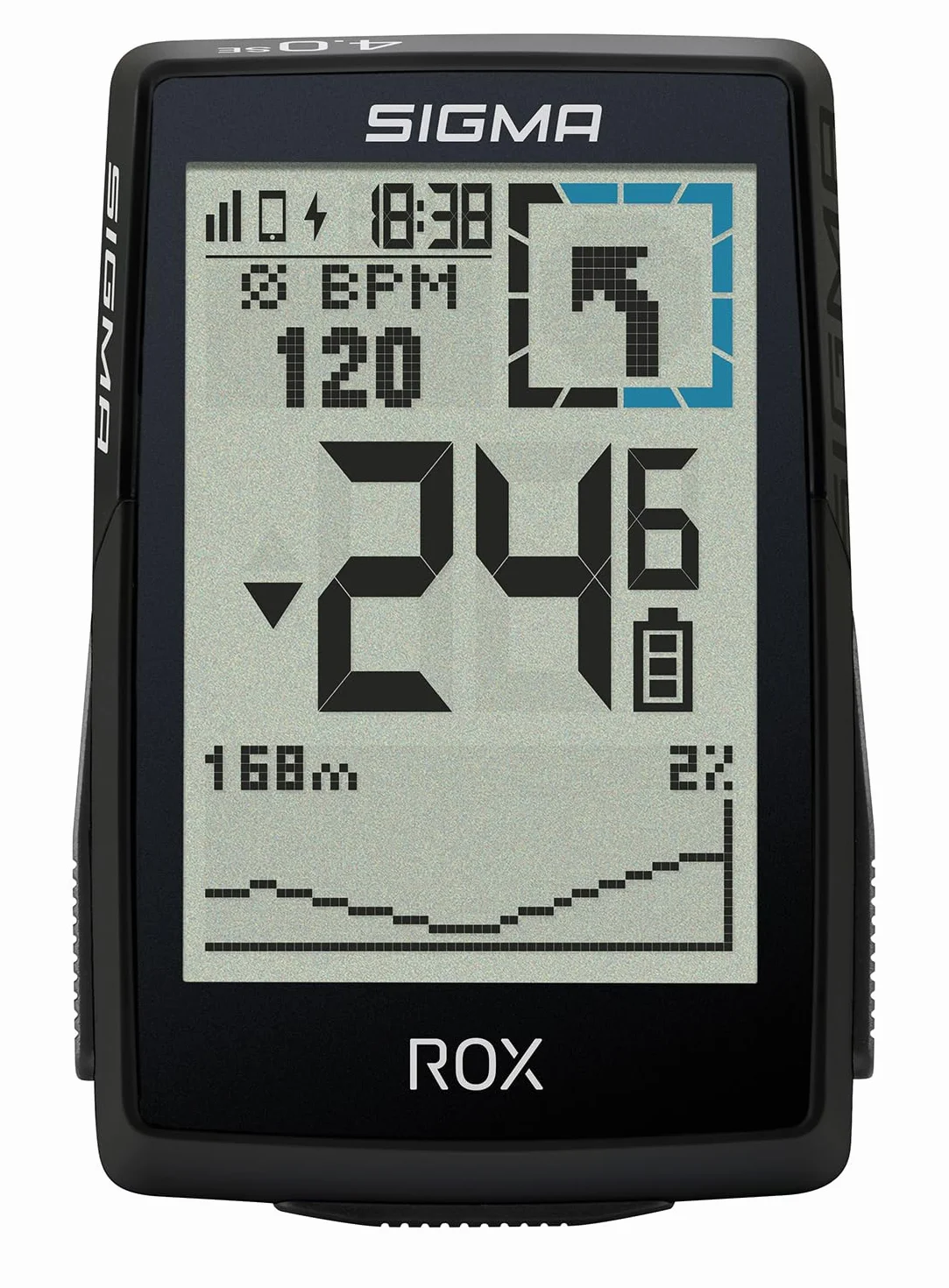 SIGMA ROX 4.0 SE| ciclocomputer wireless GPS e navigazione incl. OVERCLAMP Butler | navigazione GPS outdoor con misurazione dell'altitudine | colore nero | compatibile con le e-bike
