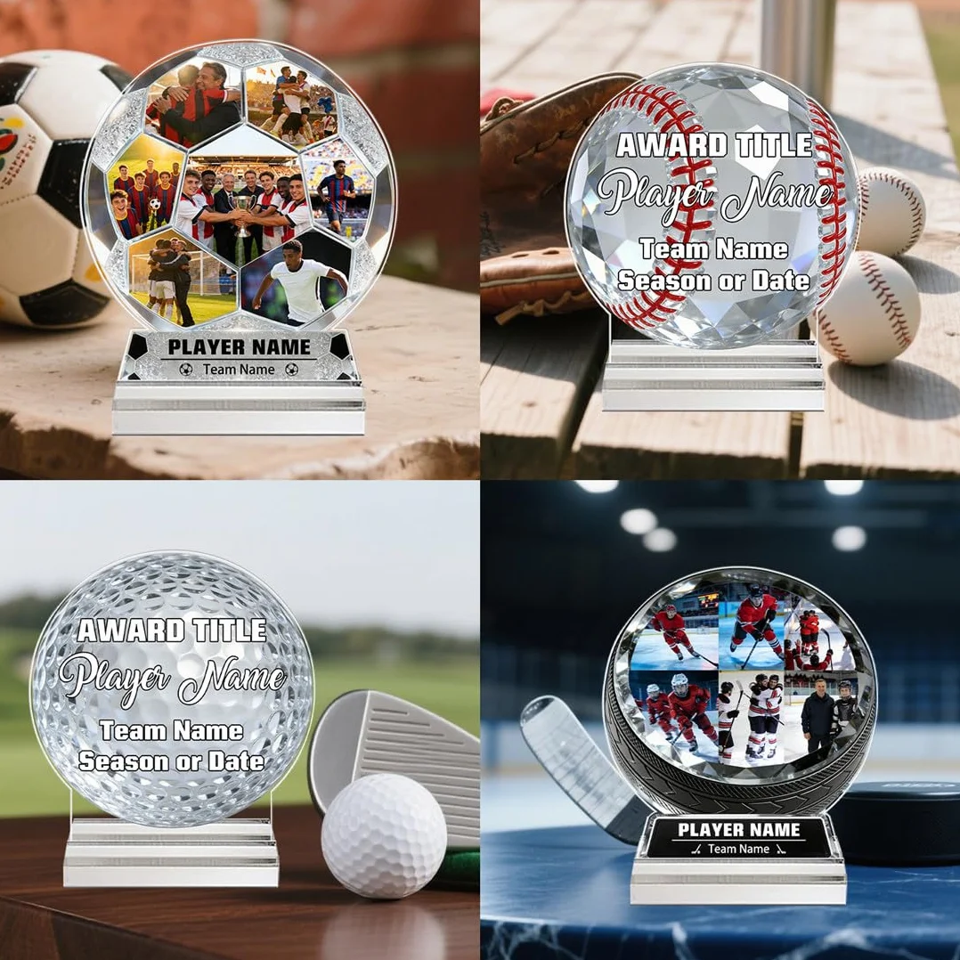 Premio Trofeo Personalizzato Nome Divertente Corporate Sport A Tema Award Per Uomini Donne Amante Dello Sport Apprezzamento Regali