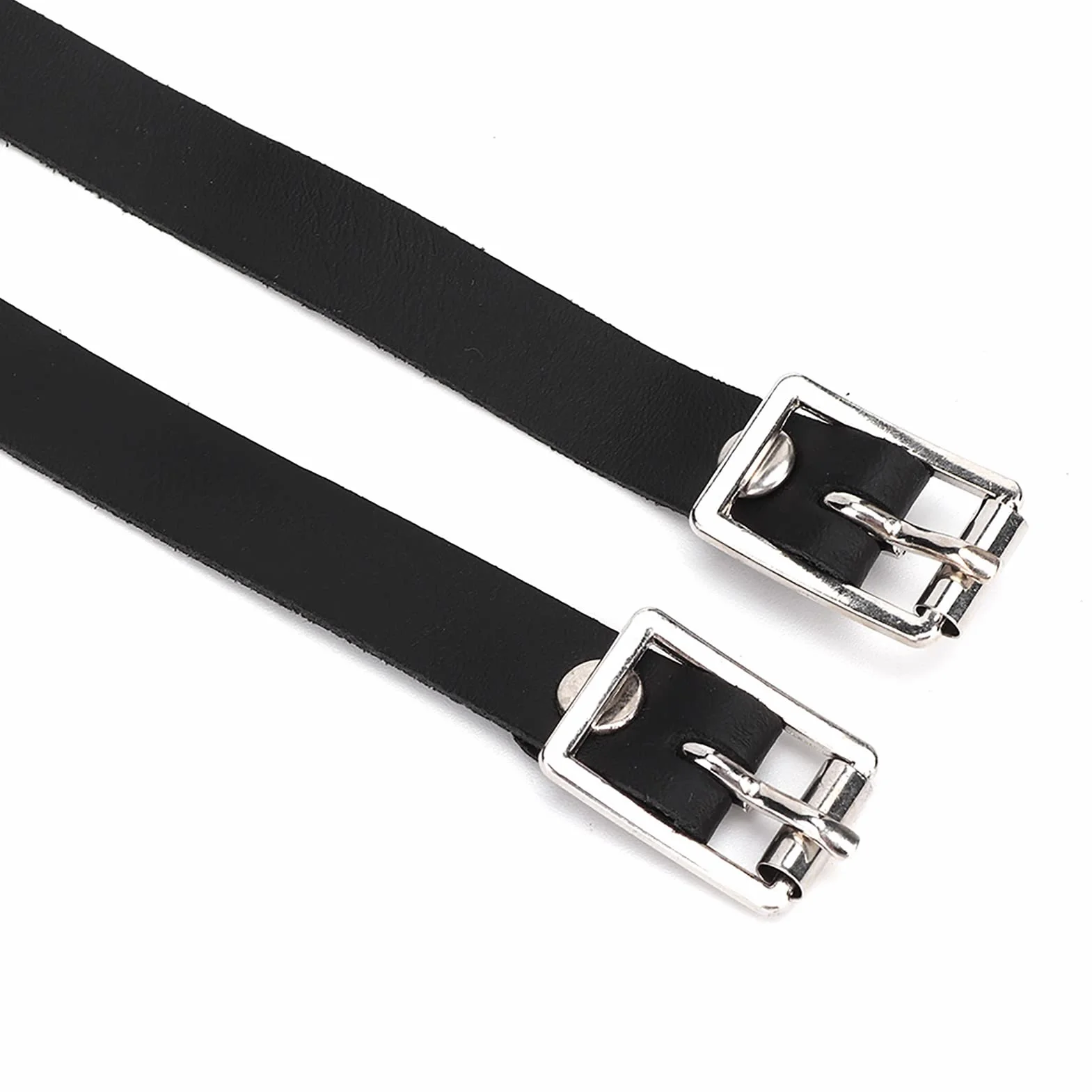 TOPINCN Cinturini in Cuoio per speroni, Cuoio 50cm Cinturini esclusivi per speroni 1 Paio per Cavallo