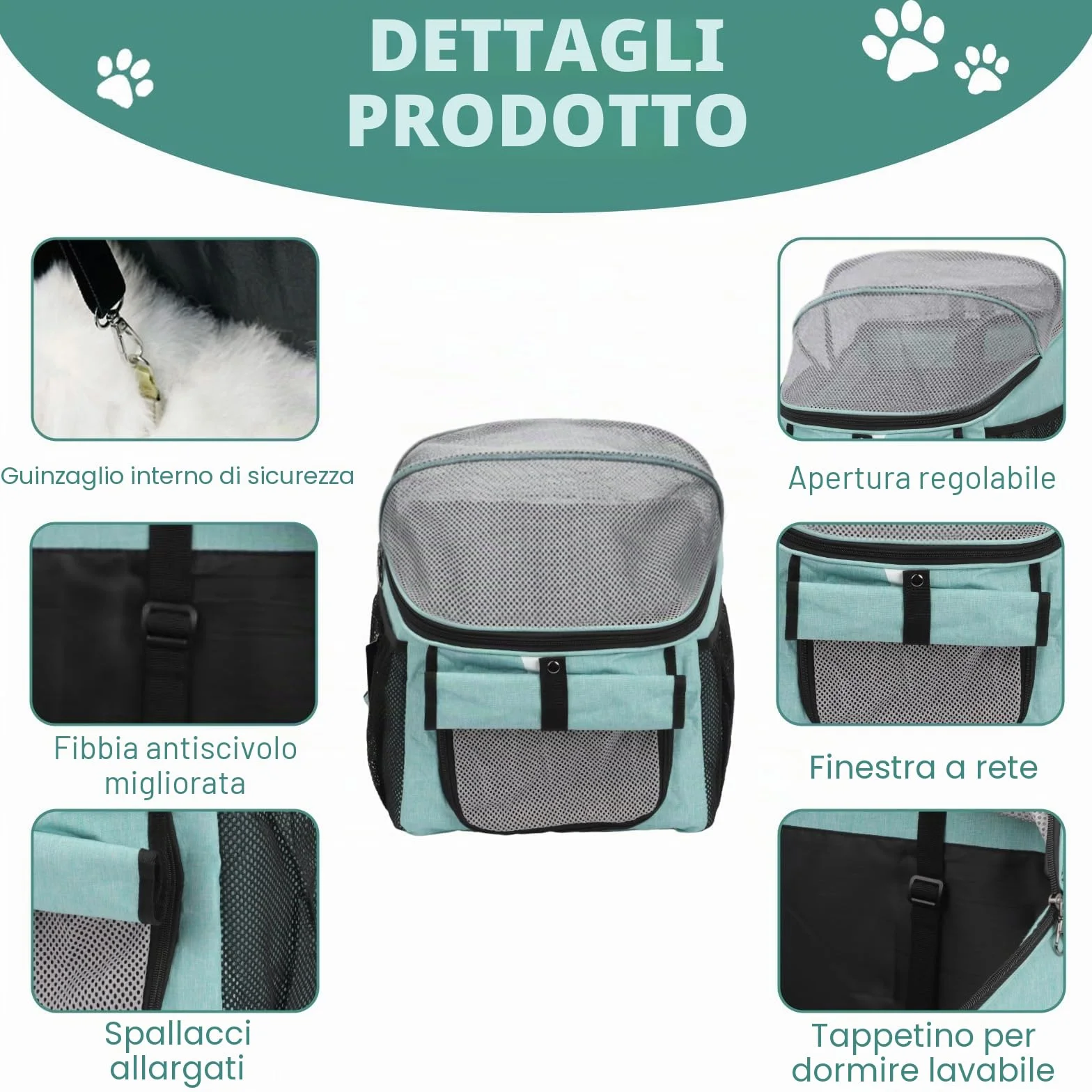 Cestino per bicicletta anteriore, pieghevole, impermeabile, per cani e animali domestici, shopping, campeggio e attività all'aperto