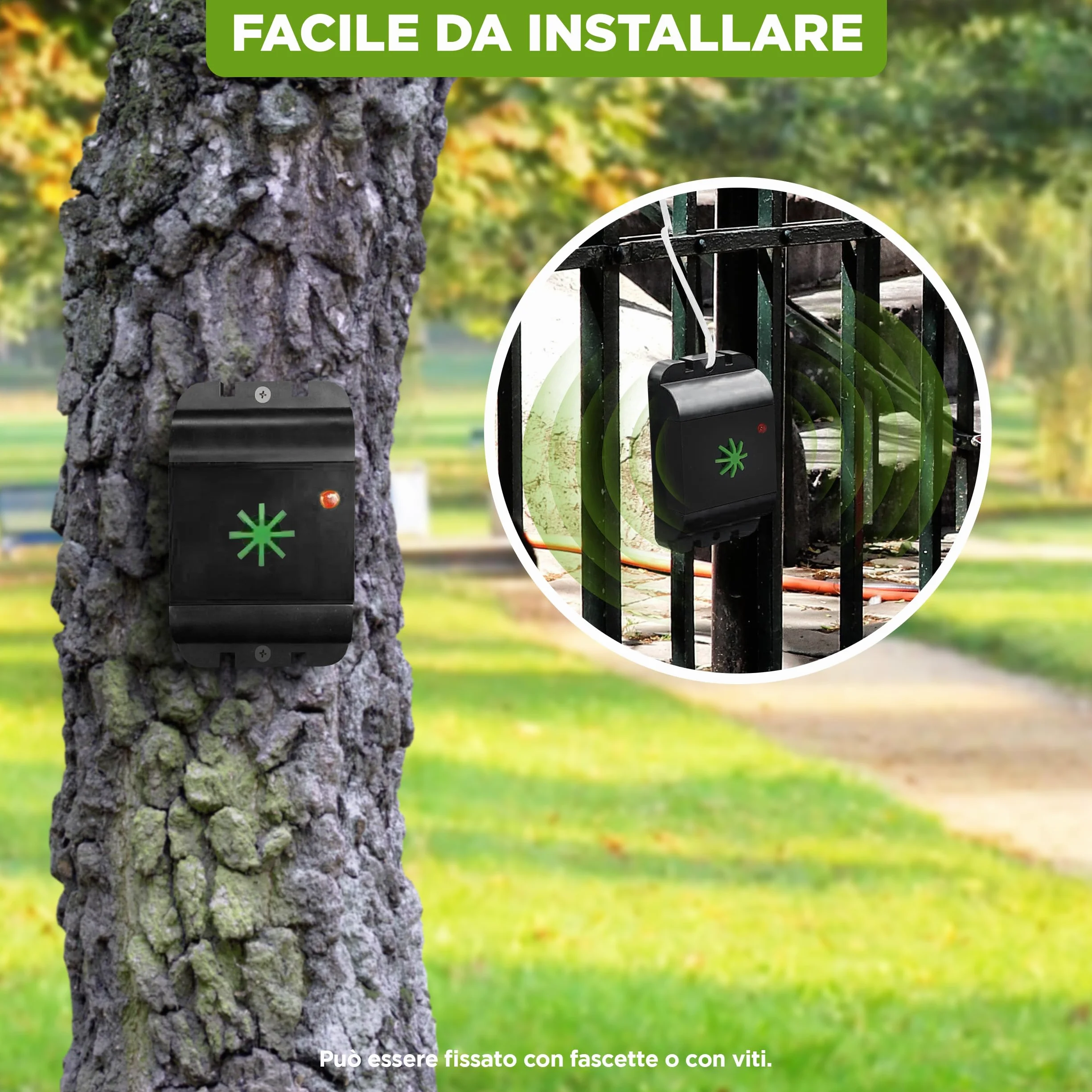 ISOTRONIC repellente animali ultrasuoni gatti cani dissuasore fienile giardino auto garage batteria raggio 40m² 3 pezzi efficace esterno interno protezione difesa mobile impermeabile stop parassiti