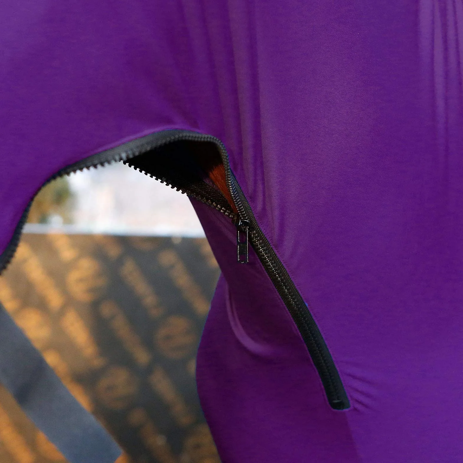 Harrison Howard Cappottino da cavallo elasticizzato con cerniera, viola, taglia M