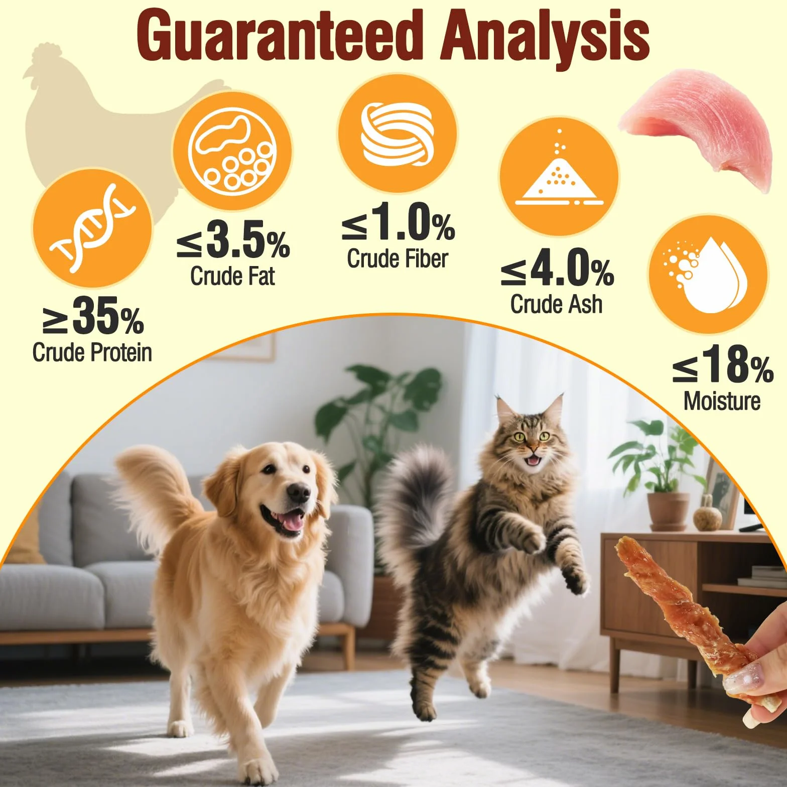 TZL 100g Snacks per Cani in Pelle Bovina Avvolta nel Pollo, Bastoncini Naturali per la Pulizia dei Denti e Masticativi di Lunga Durata per Cani di Piccola e Media Taglia, 4,7 pollici (12 cm) (100g)
