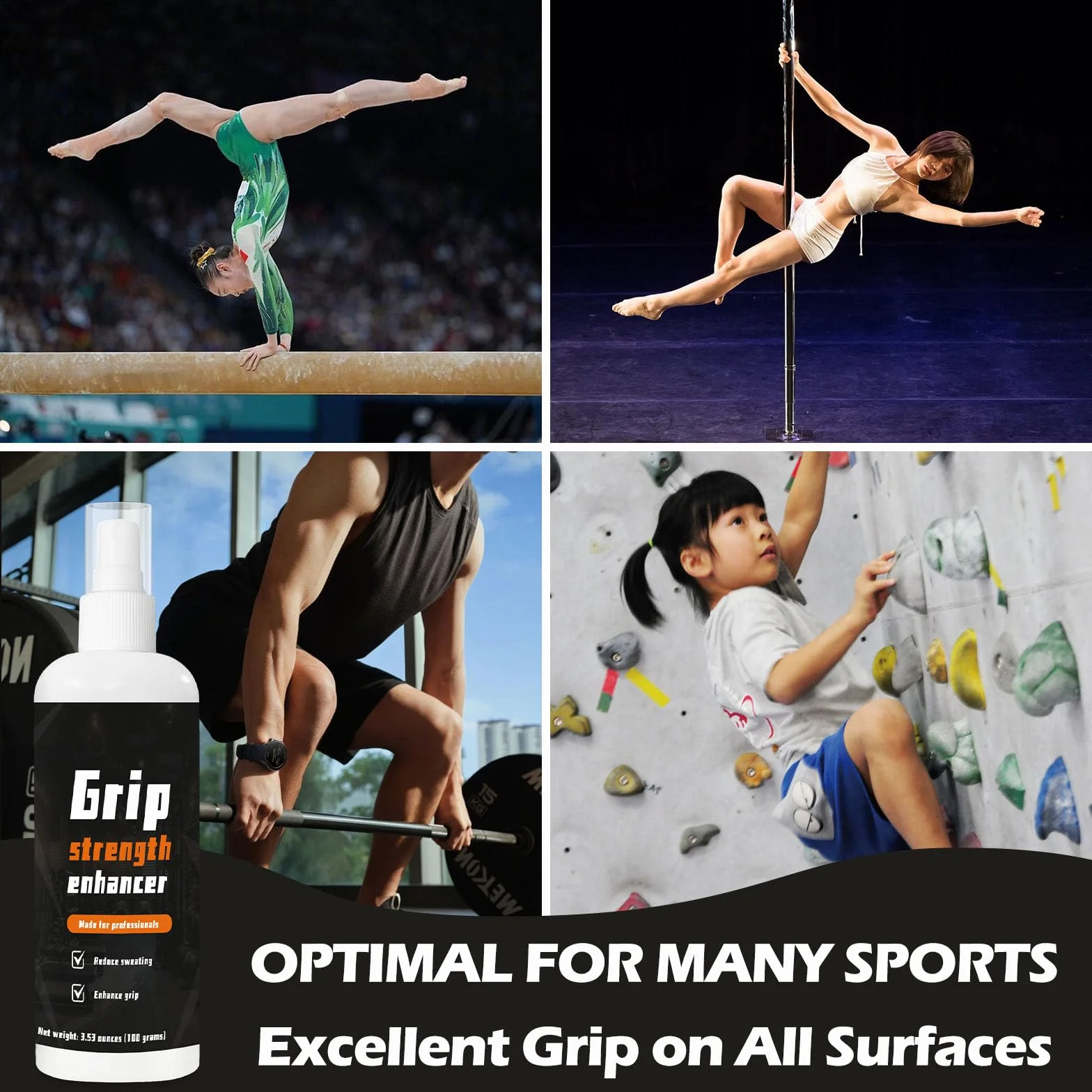 Sport Hand Grip Spray 100ml per Atleti Tennis Basket Baseball
