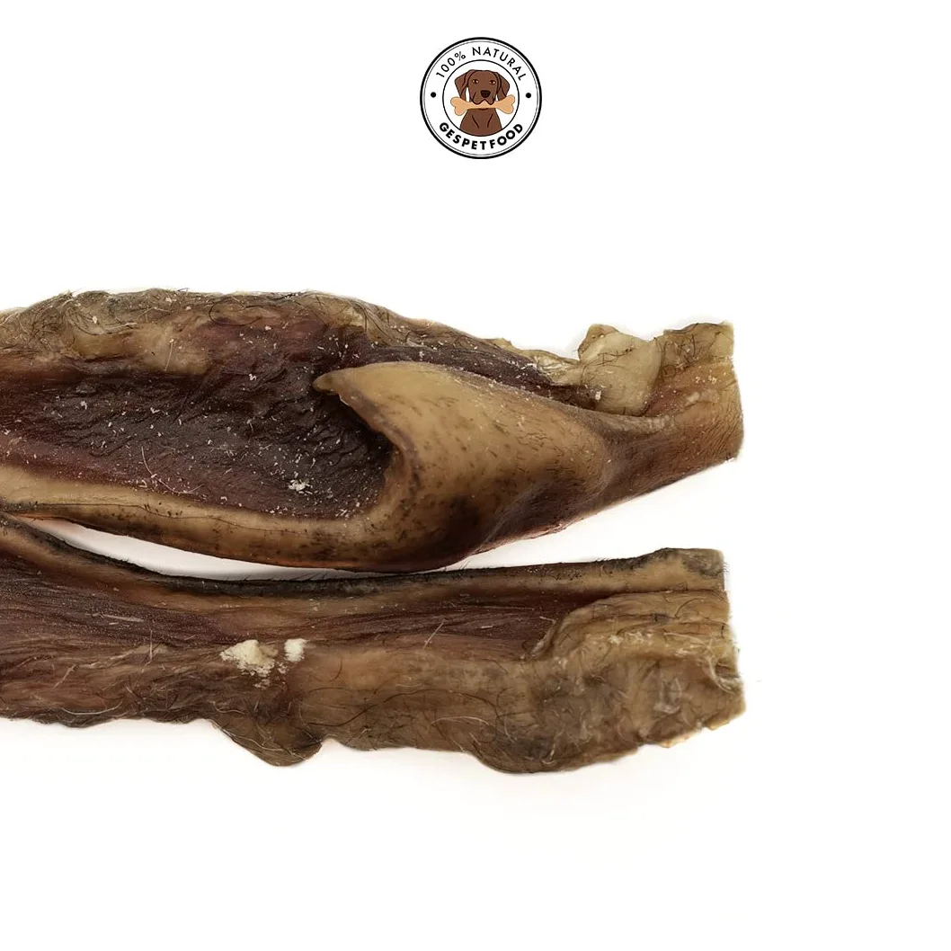 Snack Disidratato per Cani - Strisce di Pelle di Bovino - Sacchetto da 1kg - 15 cm - Sapore Pancetta - Senza Cereali - Gengive Sane - Dolci Cani - Prodotto in Spagna - GESPETFOOD