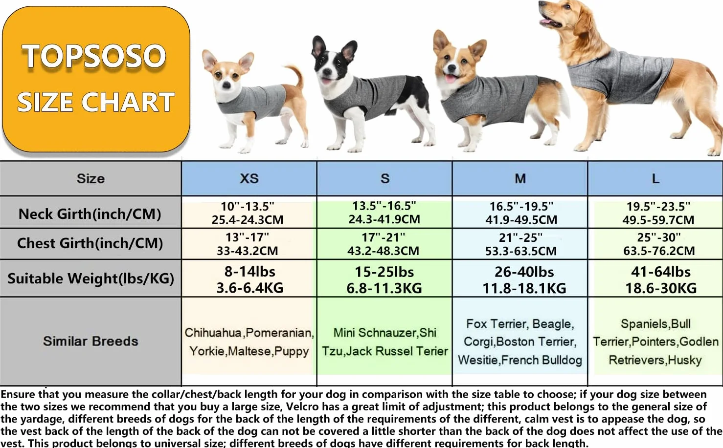 Cappotto Anti Ansia per Cane Acrilico Calmante con Chiusura a Strappo Regolabile Grigio Scuro XS