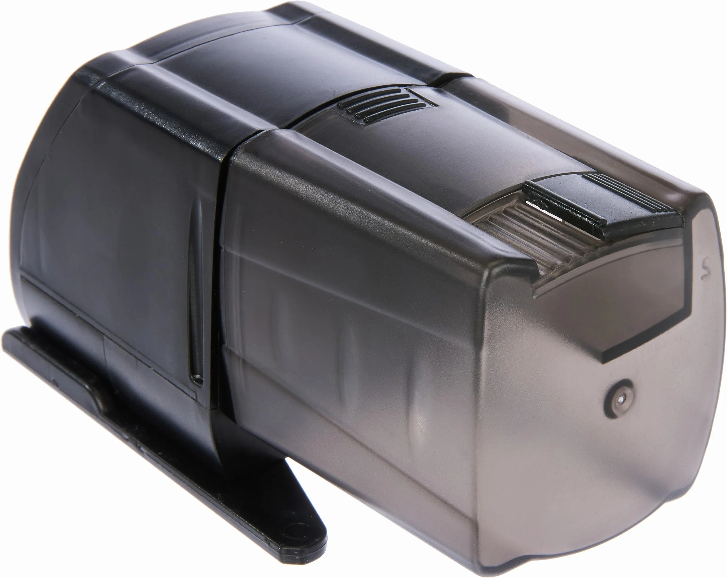 Amtra Autofood 24Deluxe - Mangiatoia Automatica Acquario Per Mangime Pesci con Timer Digitale Programmabile - Aggiungilo ai tuoi Accessori per Acquario (Colore Nero, Pile Stilo Incluse)