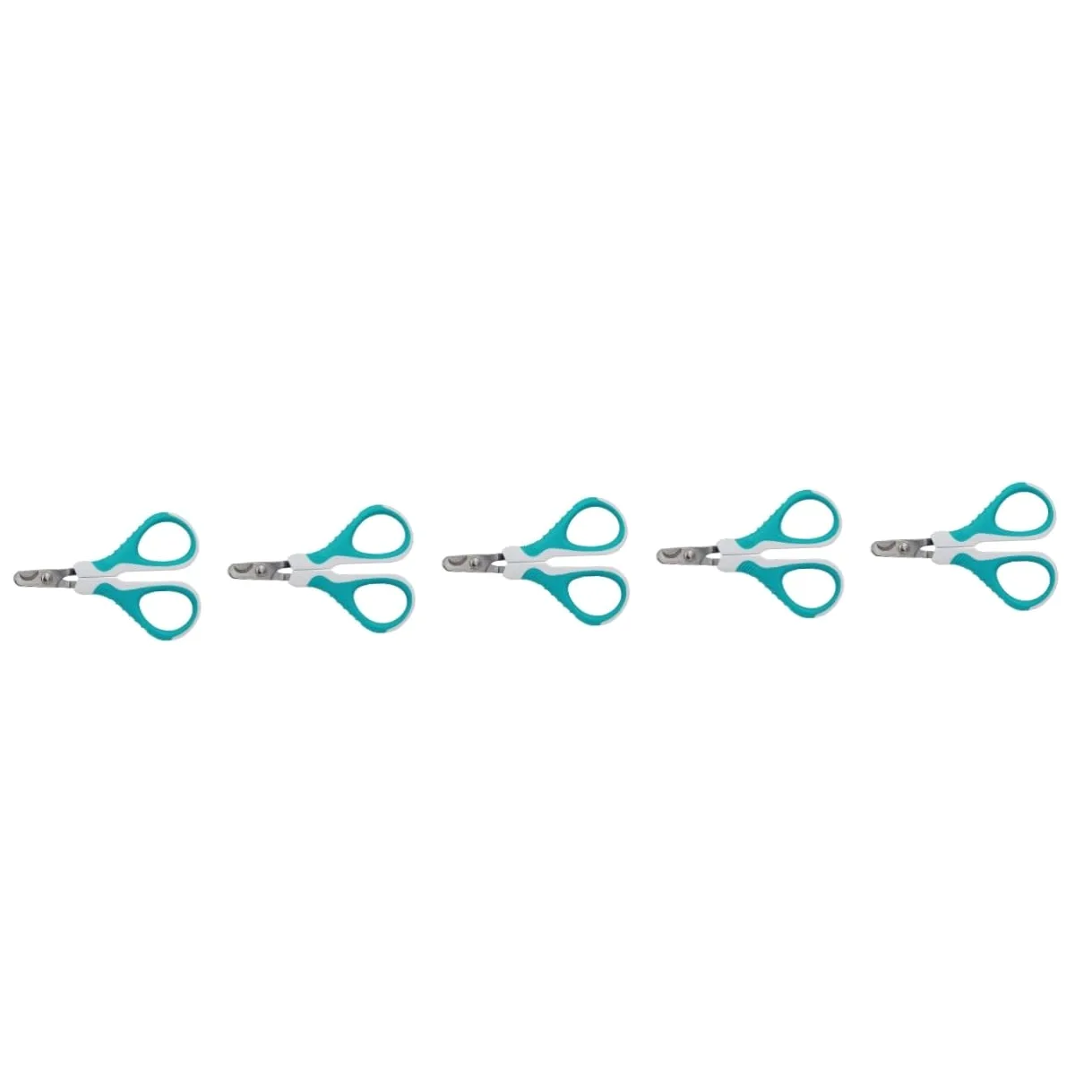 Happyyami 5pezzi Tagliaunghie per Animali Domestici Acciaio Inossidabile Clip per Unghie di Gatti e Cani con Design Ergonomico e Sicurezza Integrata Colore Blu Strumento Essenziale per La
