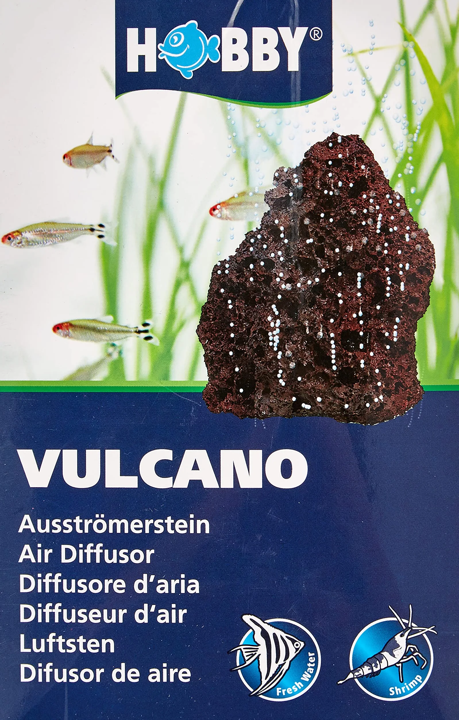 Hobby 970 Vulcano, prese d'aria naturali, pietre laviche uniche, 1 pezzo (1 confezione)
