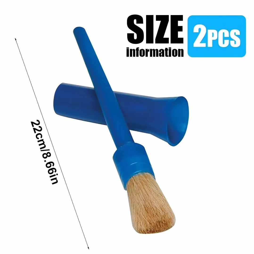 2pcs Spazzola per zoccoli di cavallo Spazzola per zoccoli con cappuccio in pelo di maiale Spazzola per zoccoli per cura degli zoccoli