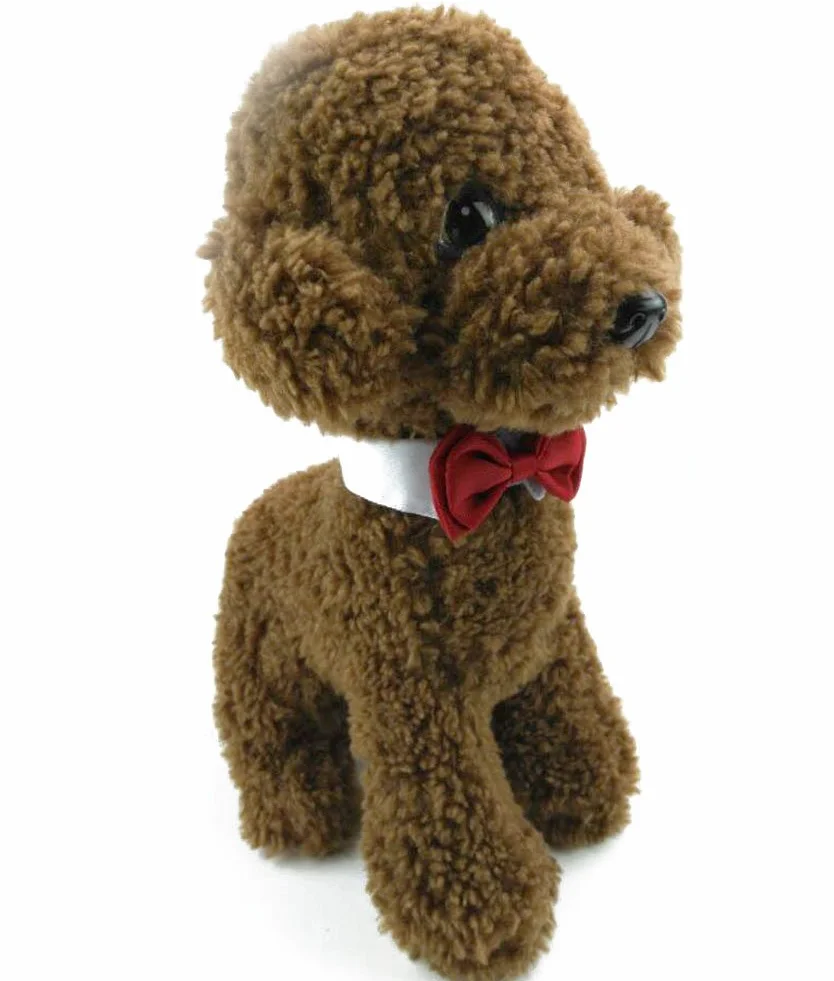 Piccolo Cane Gatto Cotone Collare Regolabile Cravatta a Farfalla Animale Domestico Bowknot 2 Pezzi