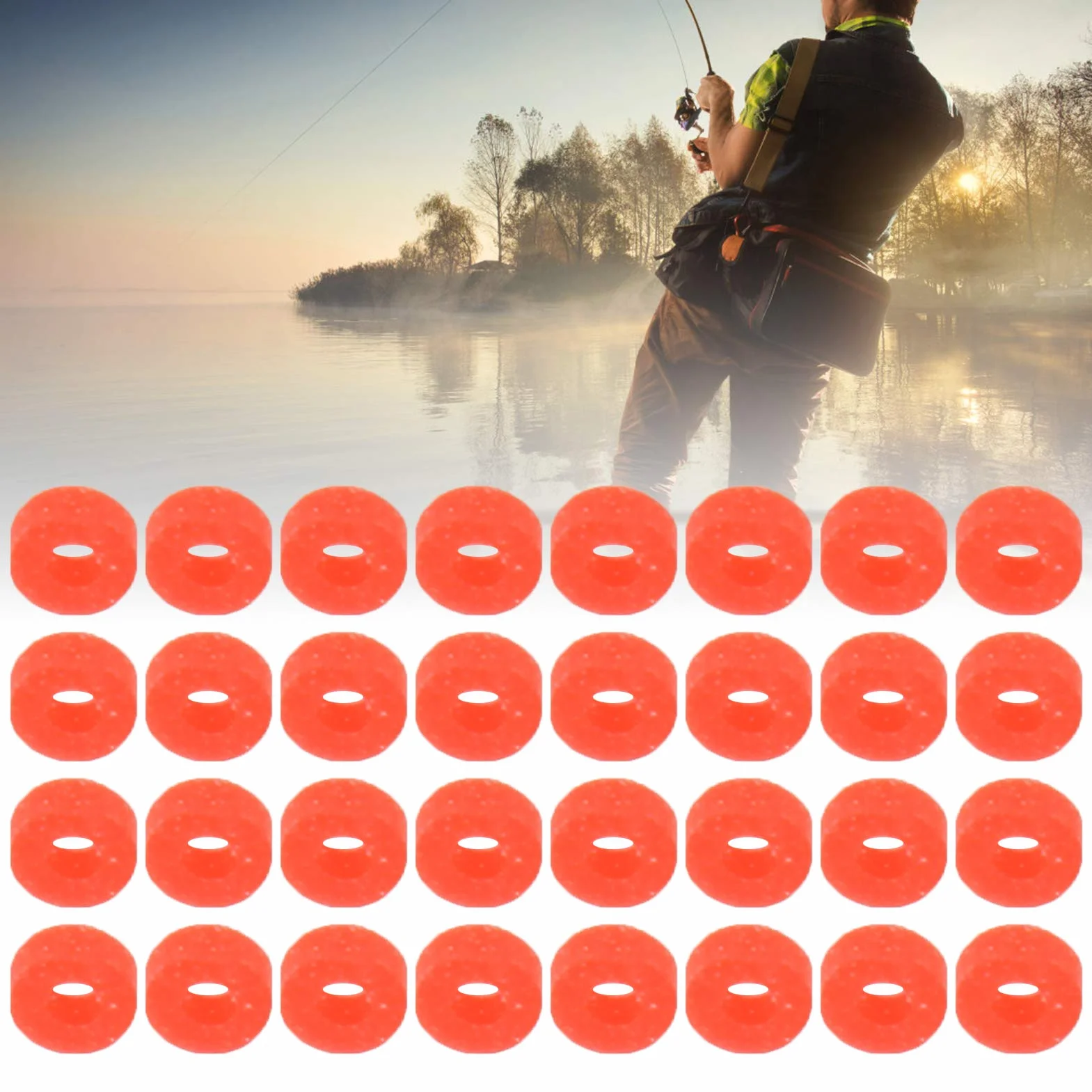 Fascette Elastiche Pesca 100 Borse 9000 Pezzi Rosso Forte Durevole