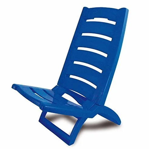 Sdraio bassa pieghevole in plastica colorata, per spiaggia, giardino, mare
