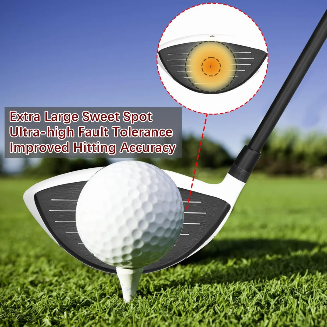 Mazel - Driver da golf in titanio, per destrorsi, 460 CC