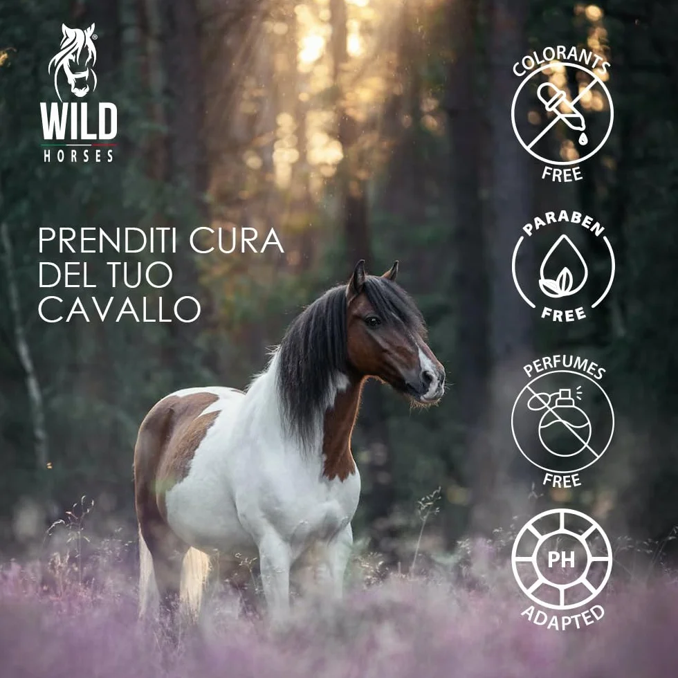 Wild Horses | Balsamo Cuoio & Pelle con Cera d'Api, Restituisce Lucentezza ed Elasticità, per Cuoio e Selleria, 500g, Made in Italy