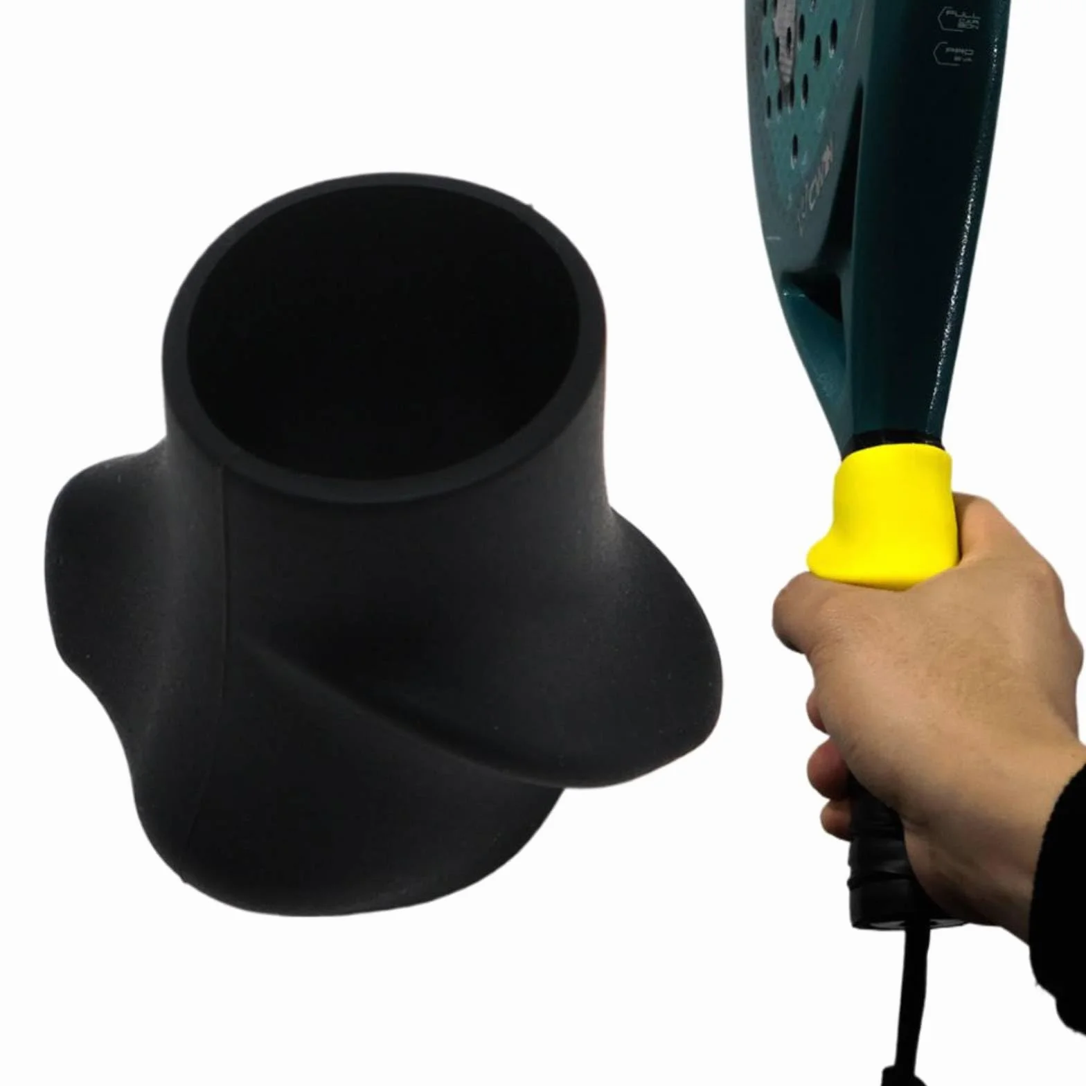 Silicone Antiscivolo Correttore Impugnatura Racchetta Tennis Supporto Allenamento Copertura Ergonomica Protezione Affaticamento