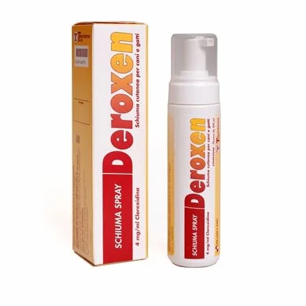 DEROXEN SCHIUMA SPRAY 200 ml - Cura le malattie dermatologiche del cane e del gatto.