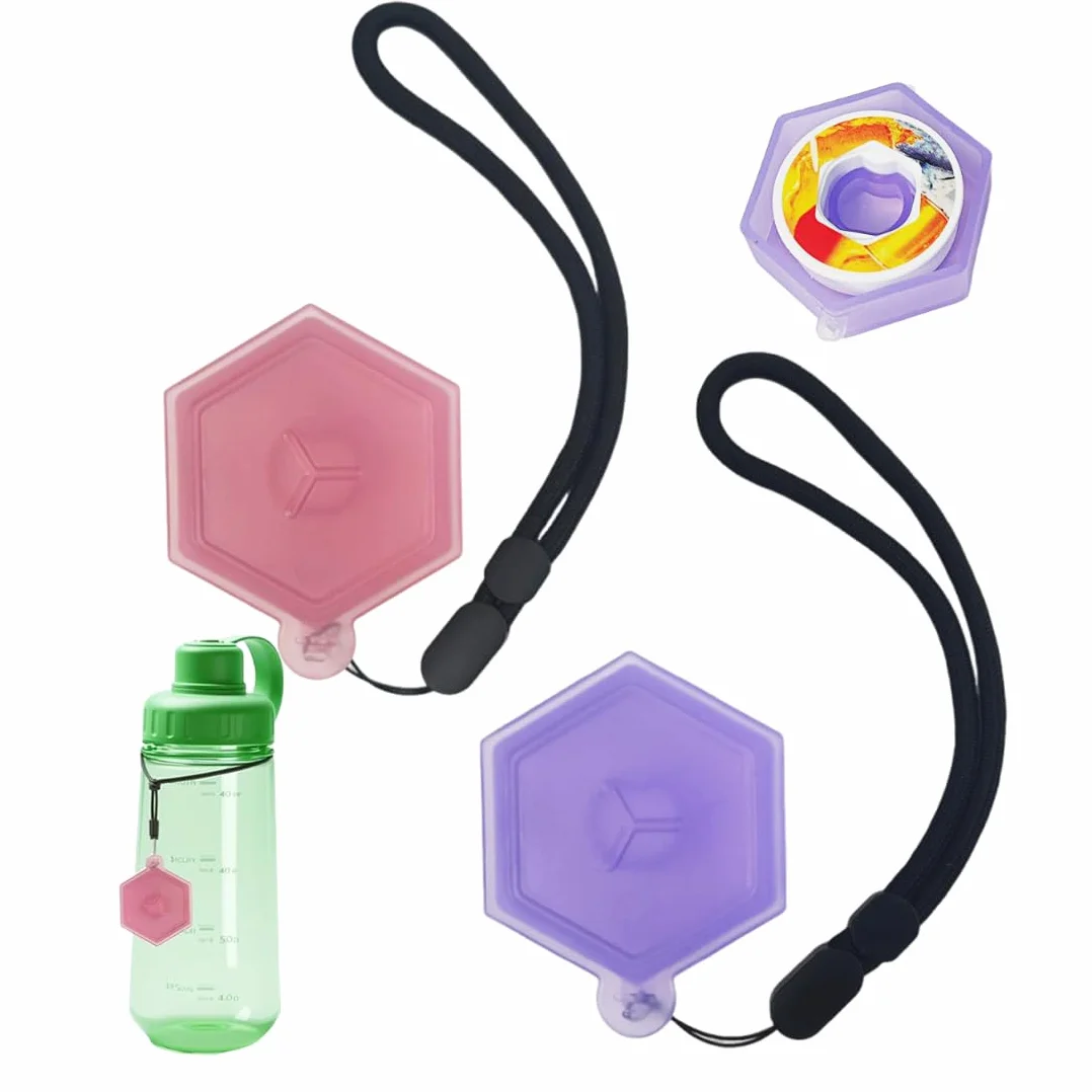 2 PCS Custodia per Pod Aromatici, Scatola Porta Aroma Igienica, Senza BPA, Contenitore per Capsule Aromatiche per Bottiglie Air Up (Viola/Rosa)