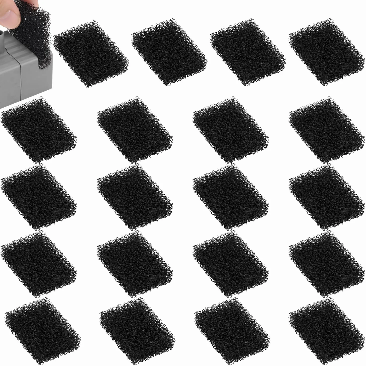 20 Pezzi Filtri di Ricambio per Fontanelle per Animali Domestici, Filtro Acqua per Gatti Filtri in Schiuma Sostituiti per PETKIT Eversweet 3 Pro/PETKIT Eversweet Solo 2/PETKIT EversweetSolo SE