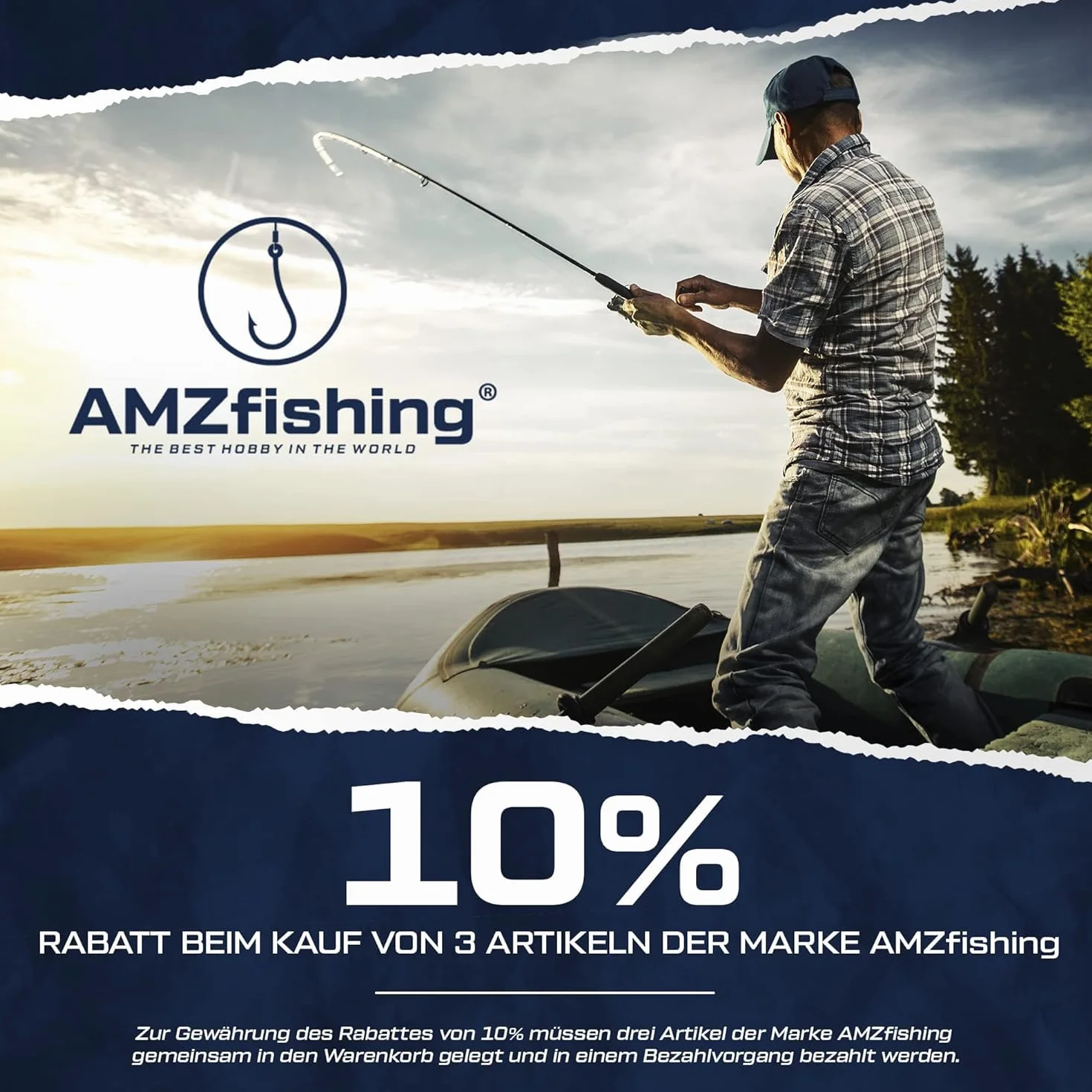 AMZfishing 5 aghi per esche XL con faretina, aghi per vermi, wattworm