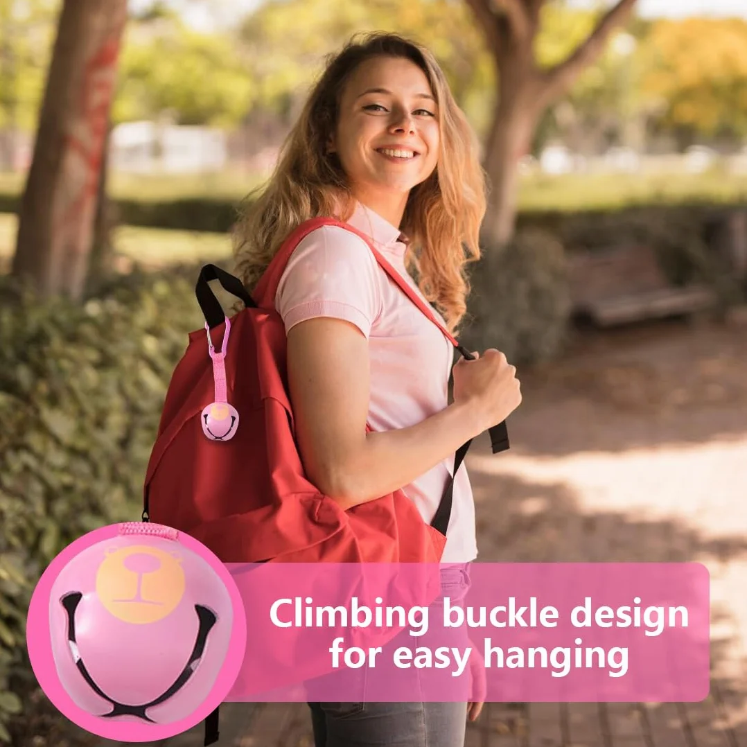 1 Pezzi Campanello Rosa Camping Campanella Anti Orso Campanelli per Orsi Rumorosi Escursionismo Promemoria Campana Campanelli Orso Forte per Gli Escursionisti per Escursionismo Campeggio Attività