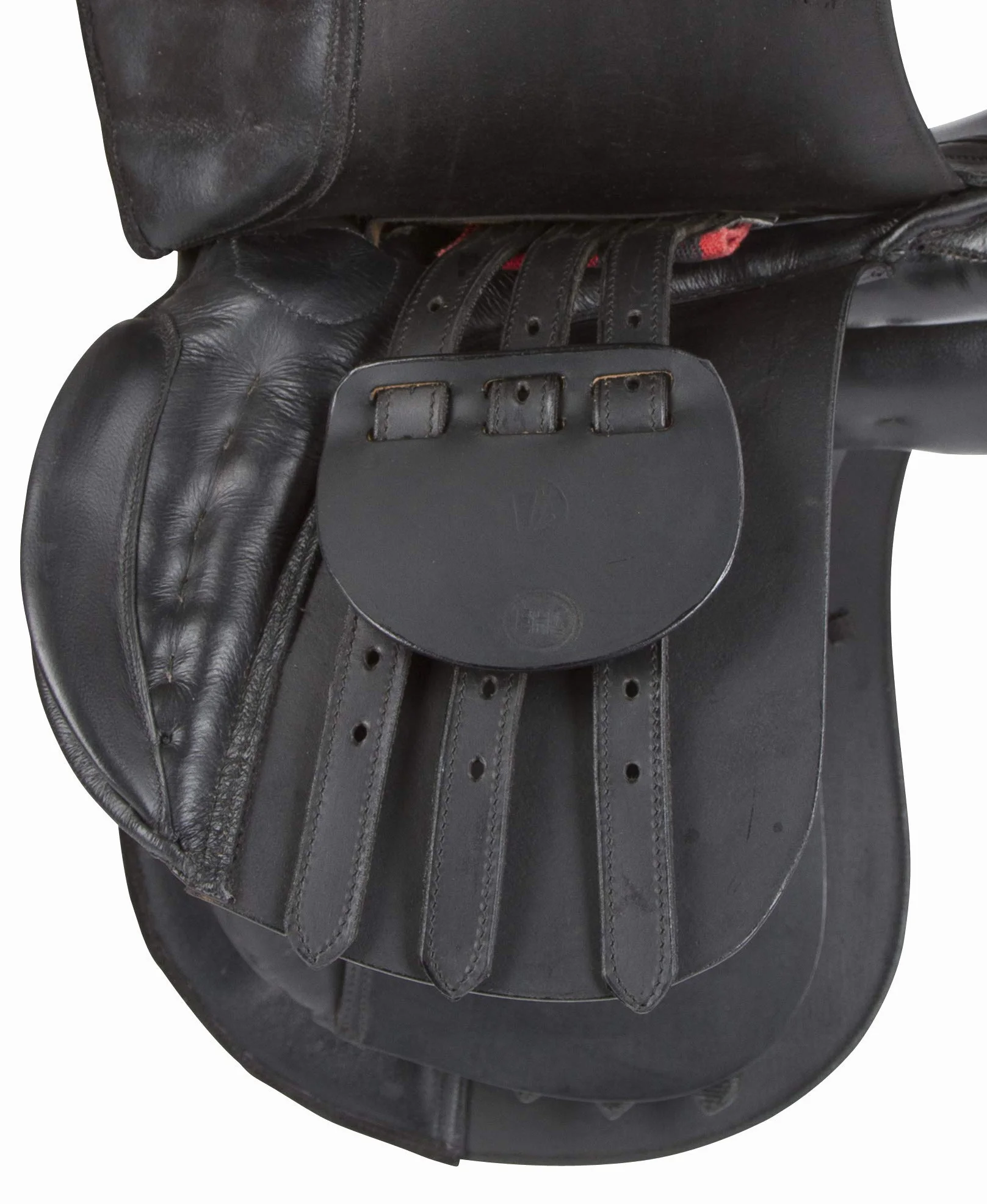 Covalliero Set Sella Haflinger, Nero, 17,5 Pollici, Larghezza Sella 34,5 cm, Lunghezza sottopancia 125 cm, Comodo, buona vestibilità, Include sottosella