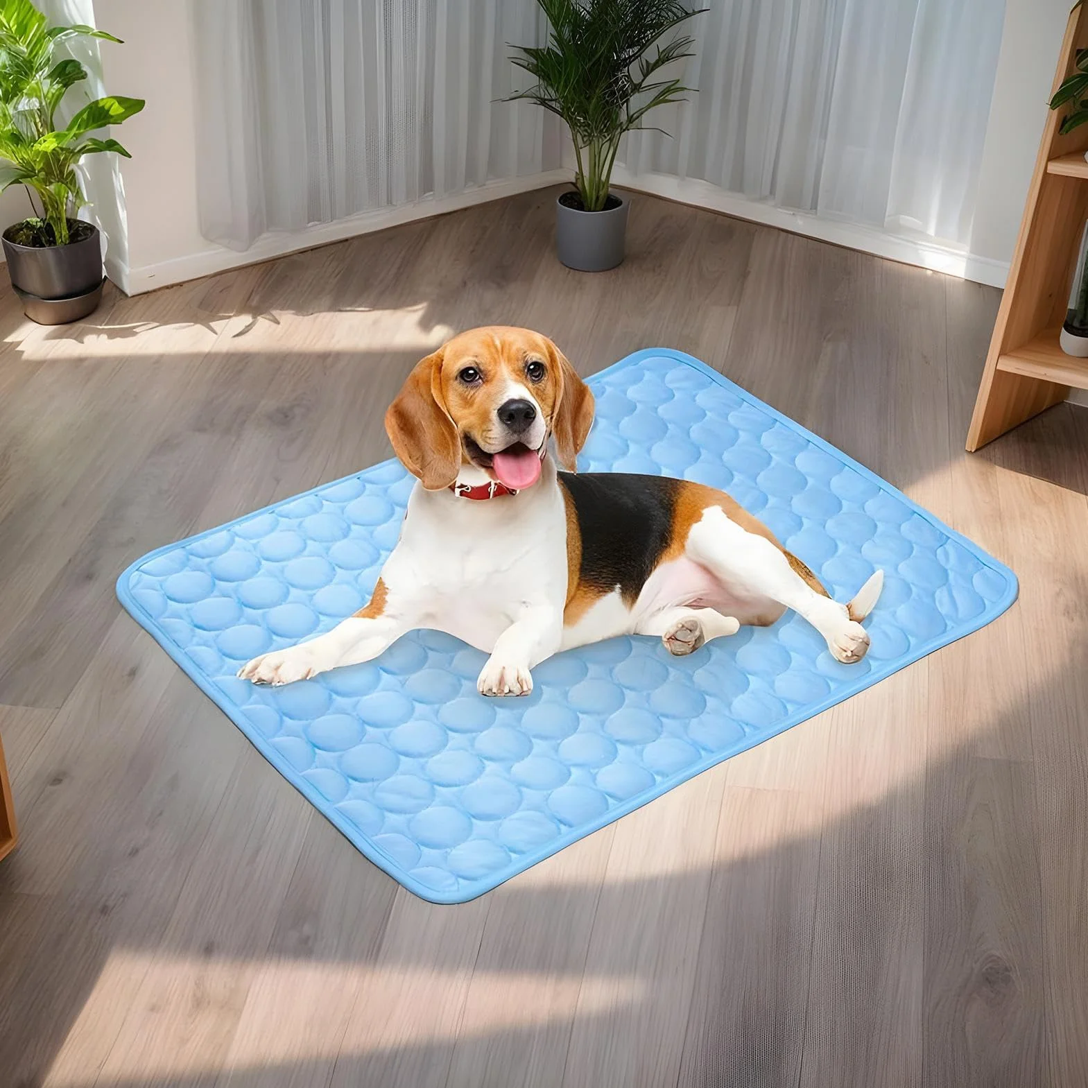 Tappetino Refrigerante 30x40cm Seta Di Ghiaccio Per Cani Gatti, Adatto A Gabbie, Dissipazione Del Calore Portatile