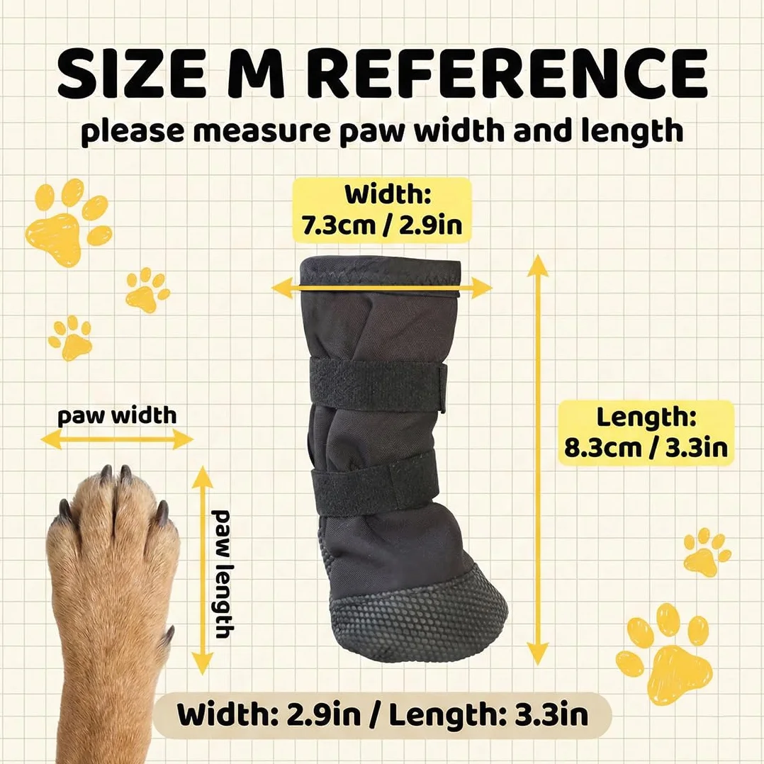 Calzini Impermeabili Anti-Fuga Antiscivolo per Cani Taglia M