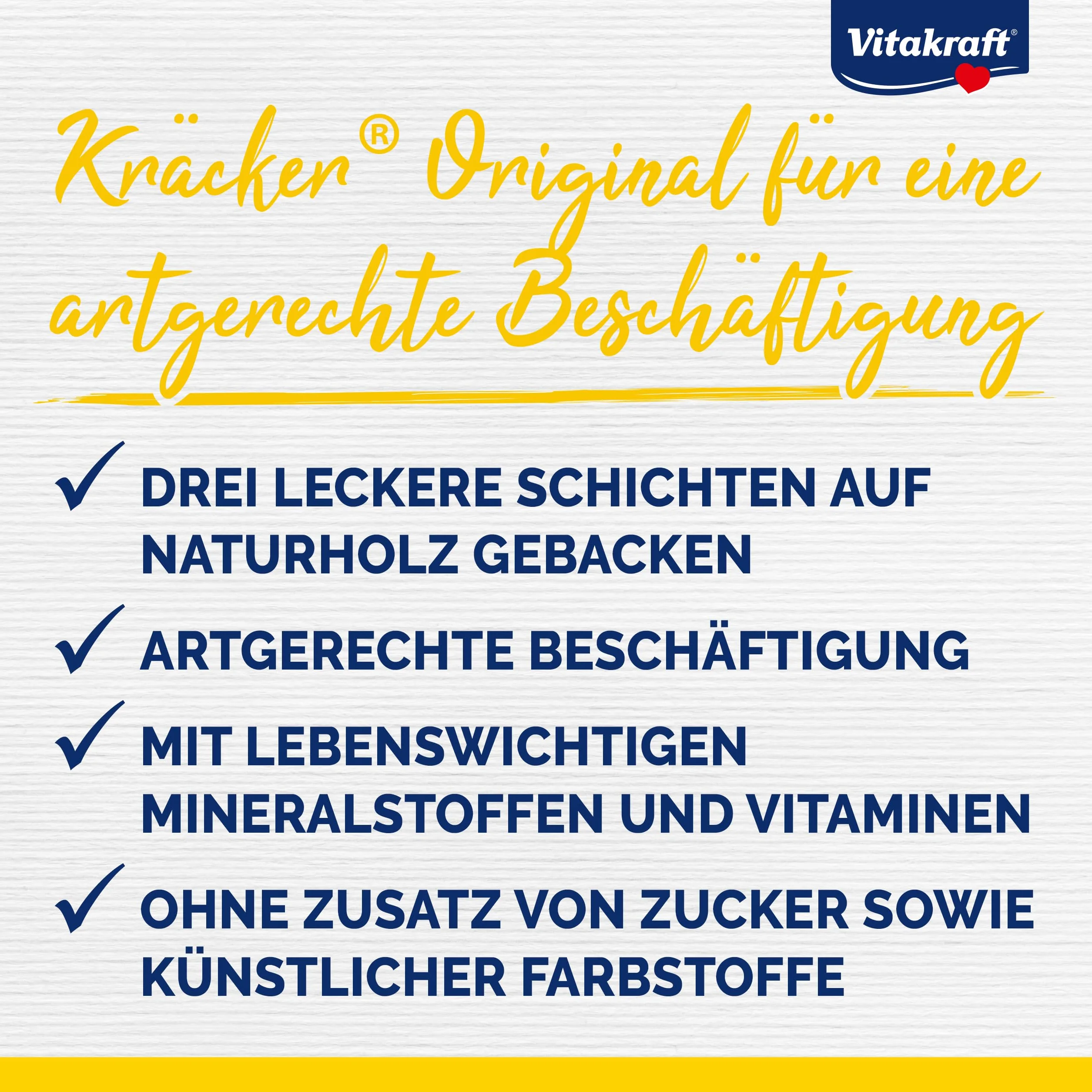 Vitakraft Kräcker Mix snack uccelli per pappagallini ondulati bastoncini da masticare con erbe aromatiche e peperone kiwi limone banana sesamo senza zuccheri aggiunti 90g