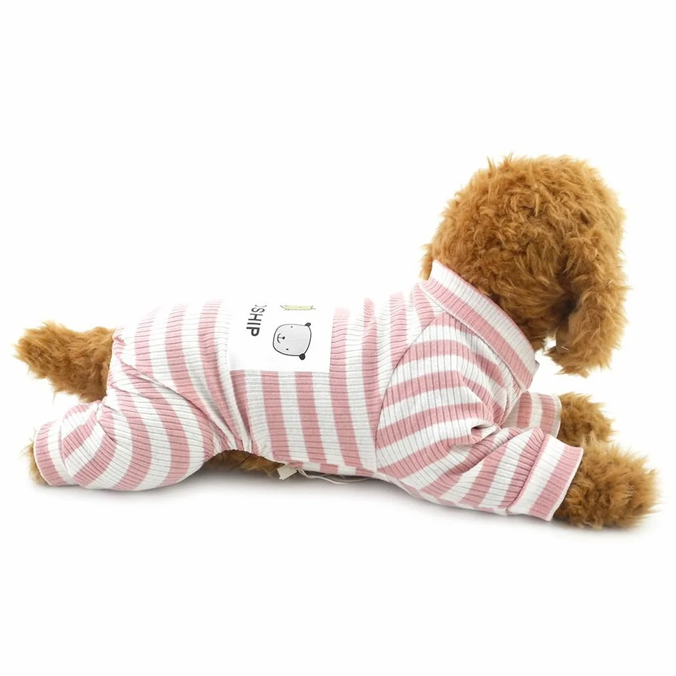 ZUNEA Pigiama per cani di piccola taglia Cotone Rosa L