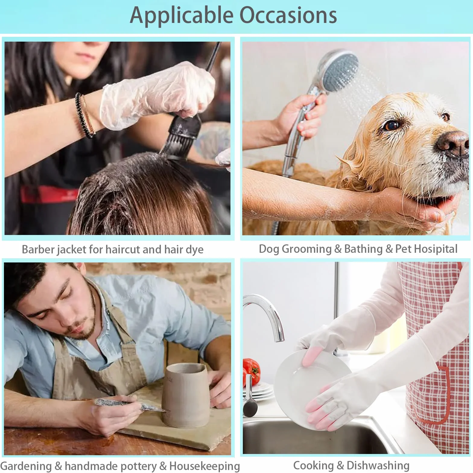 Gliitatu Grembiule da toelettatura per cani da donna, uomo, per animali domestici, gatti, toelettatore, parrucchiere, barbiere, giacche grembiule