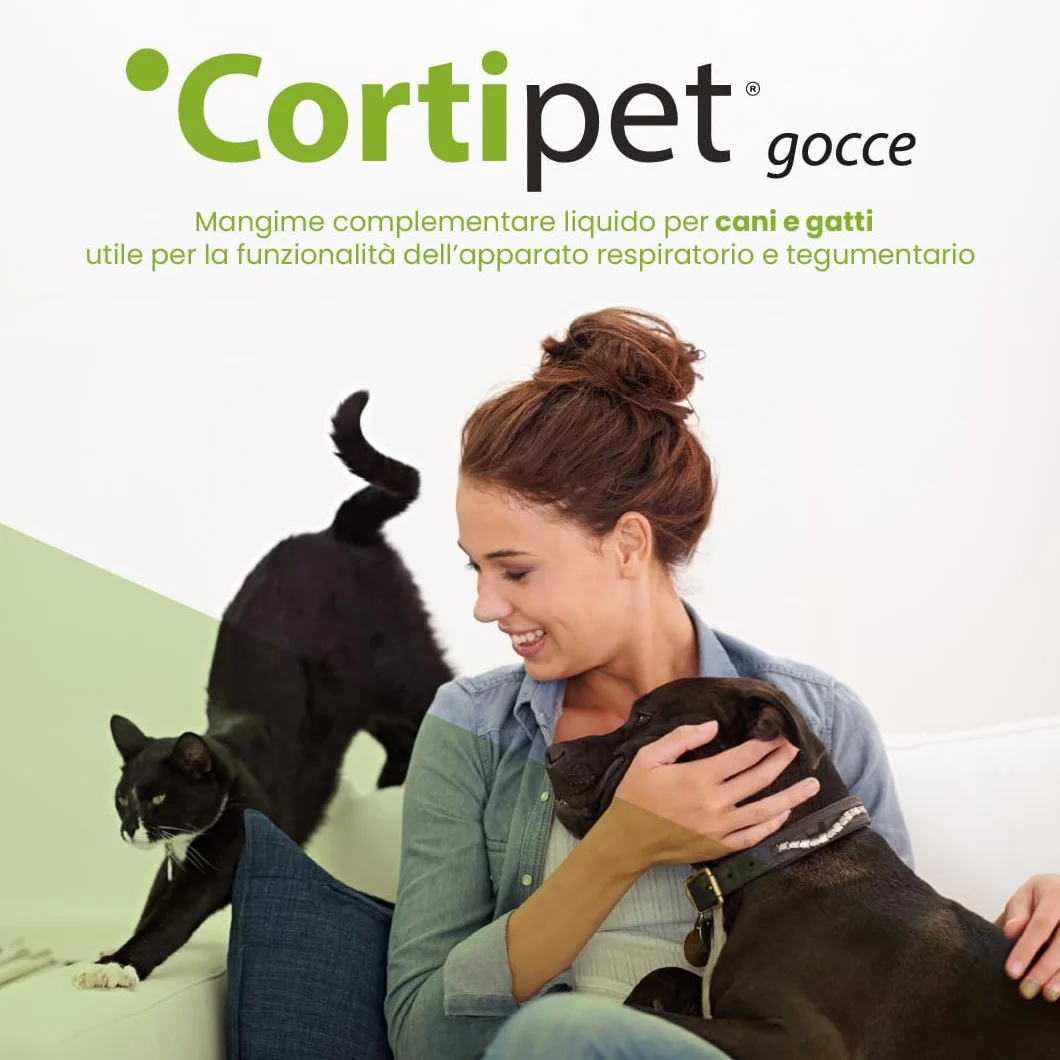Aurora Biofarma Cortipet Gocce 50ml Mangime Complementare per Cani e Gatti Sistema Immunitario